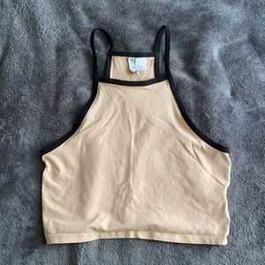 Beige Crop Top